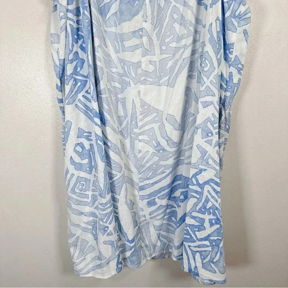 H&M Strappy Top White Blue Pattern - Picture 13 of 14